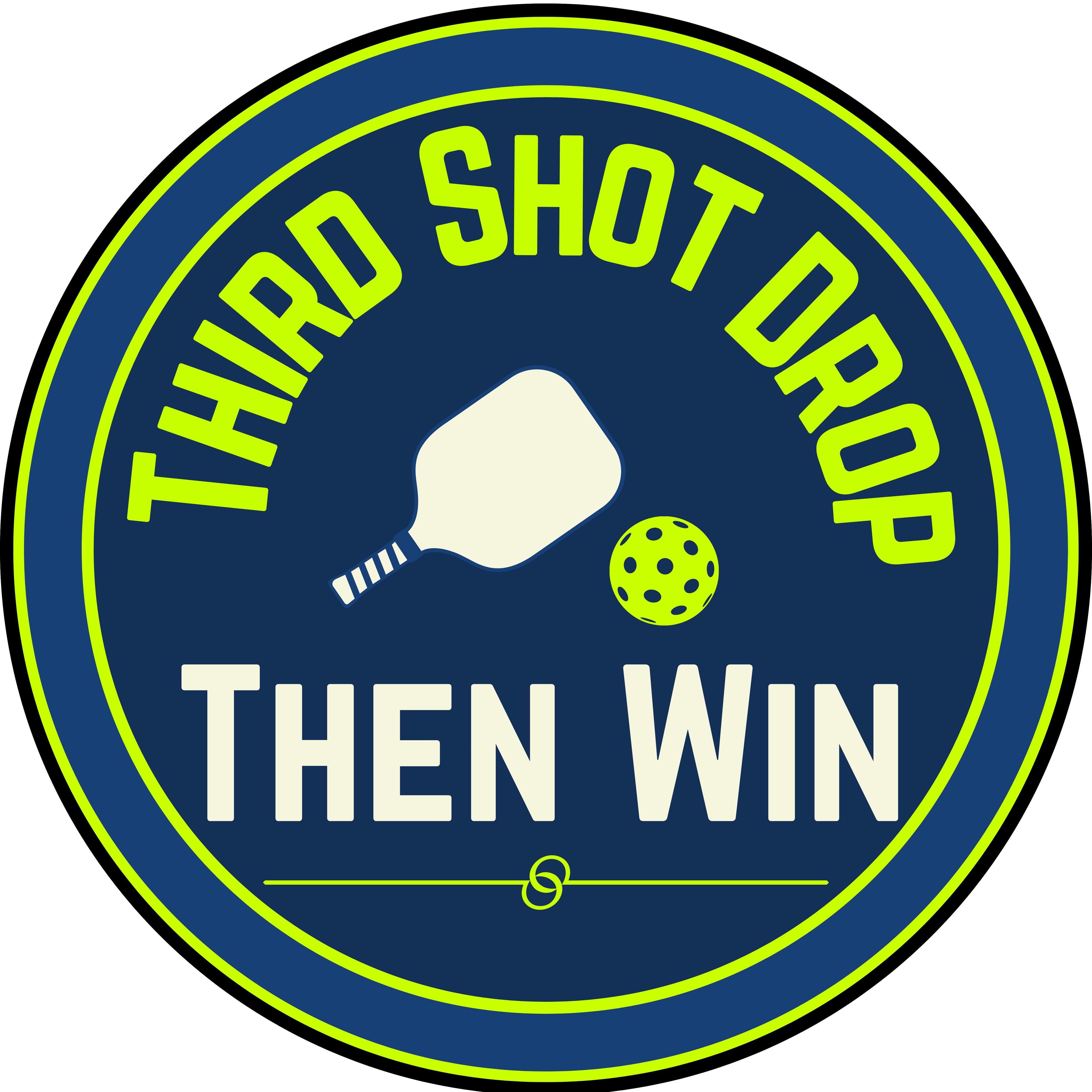 3rd Shot Drop Then Win Pickleball Bottle – Competitive Stainless Flask