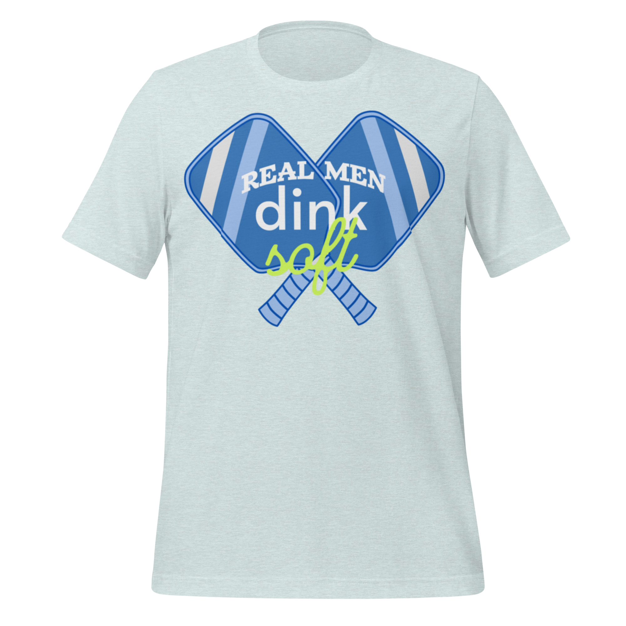Real Men Dink Soft Pickleball T-Shirt | Funny Men’s Court Tee