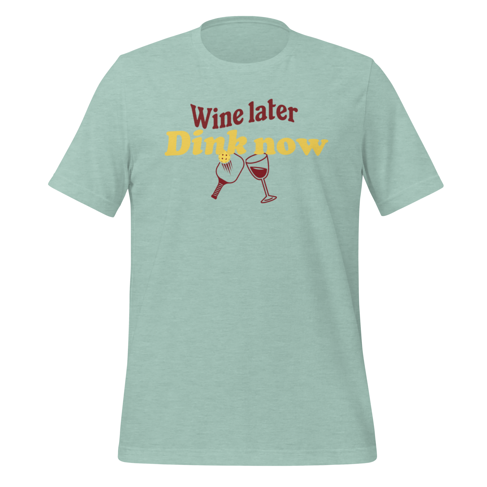 Wine Later Dink Now Pickleball Tee – Funny Shirt for Wine-Loving Pickleballers