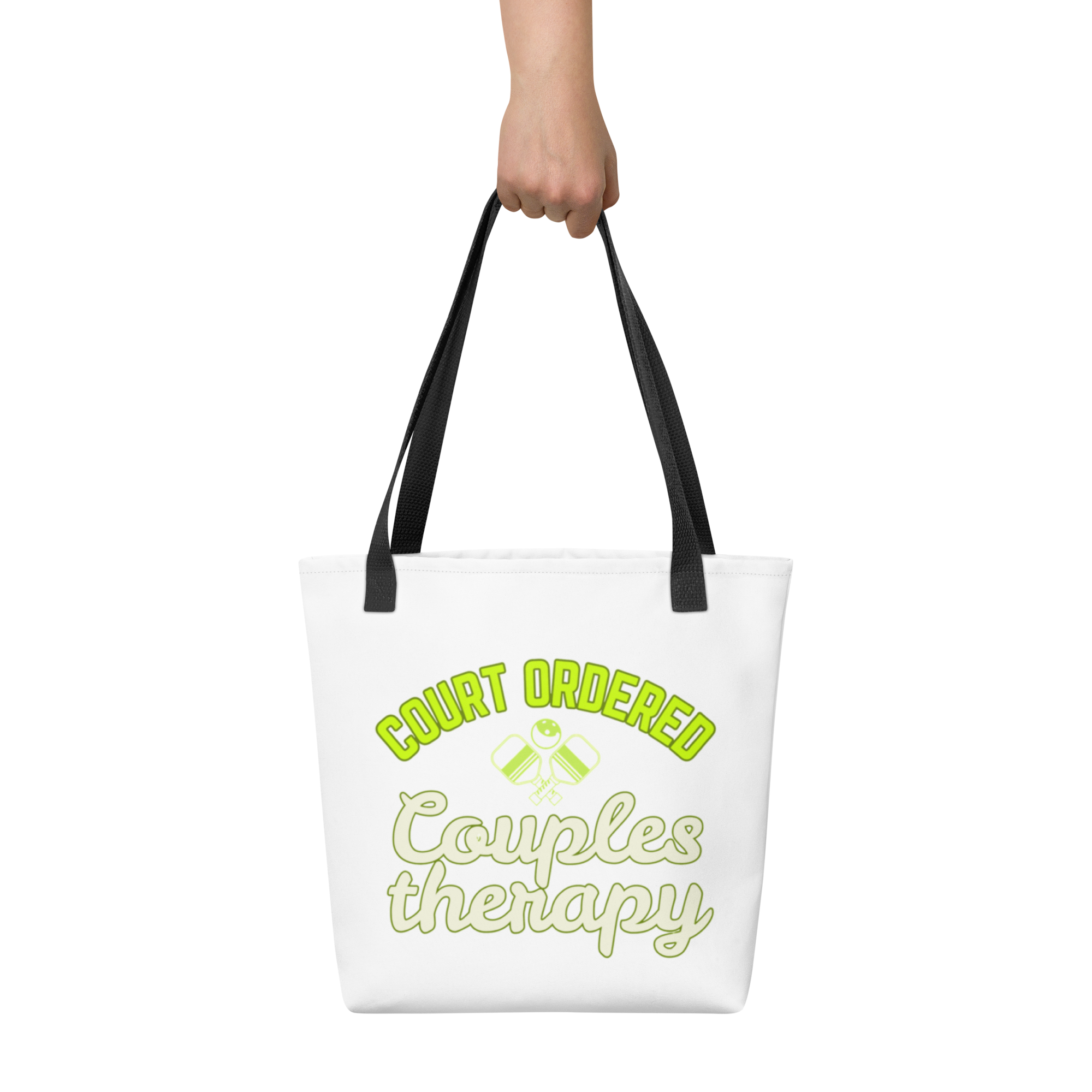 Court Ordered Couples Therapy Tote Bag – Pickleball Humor Gift