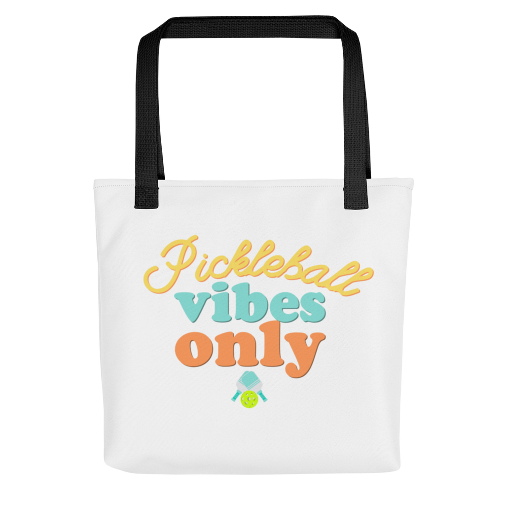 Pickleball Vibes Only Tote Bag – Fun & Stylish Carryall