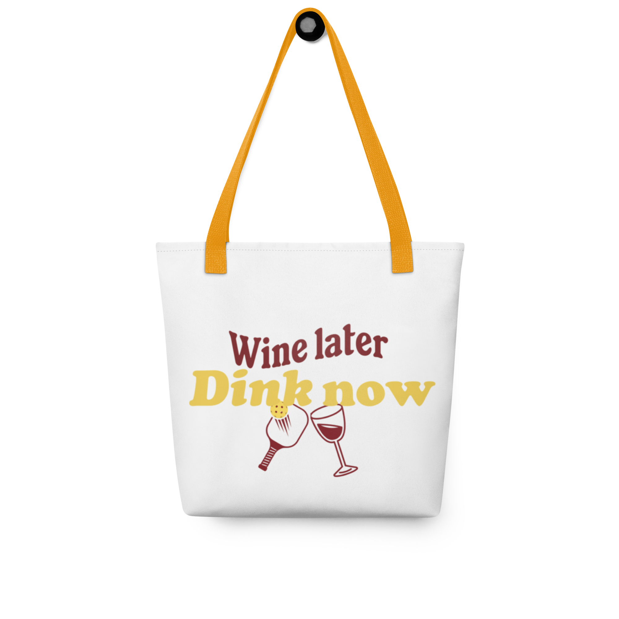 Dink Now Wine Later Tote Bag – Pickleball Fun for Wine Lovers