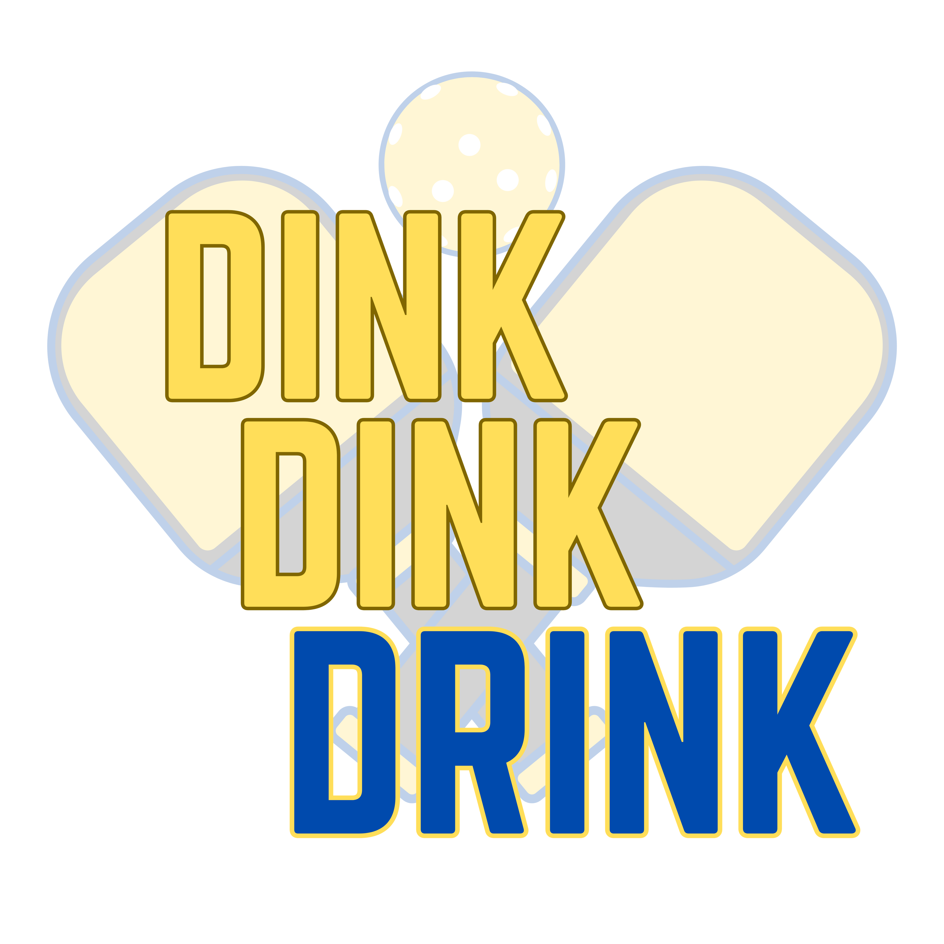 Dink Dink Drink Pickleball Bottle – Fun Stainless Steel Flask 17oz