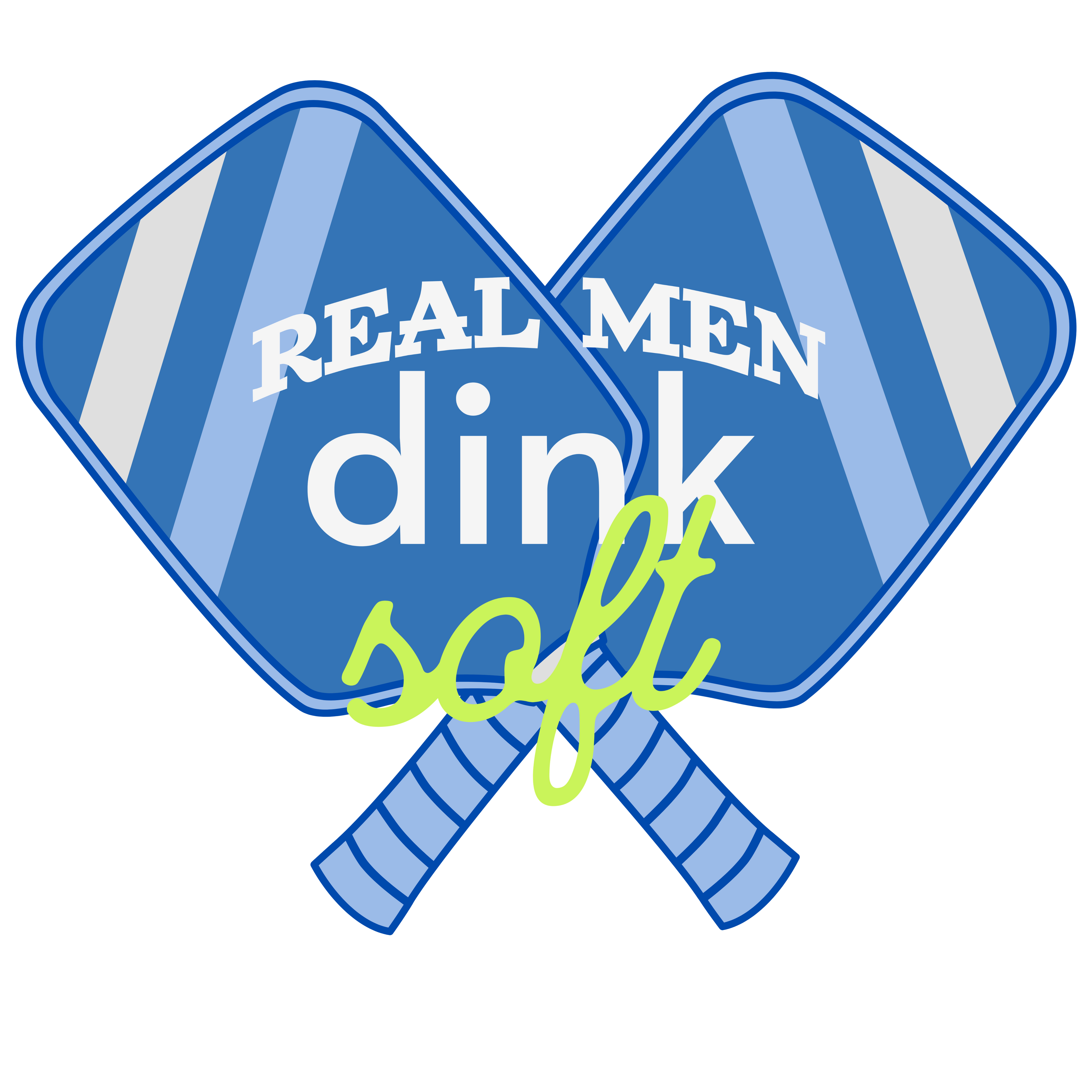 Real Men Dink Soft Pickleball Bottle – Funny Stainless Steel Flask