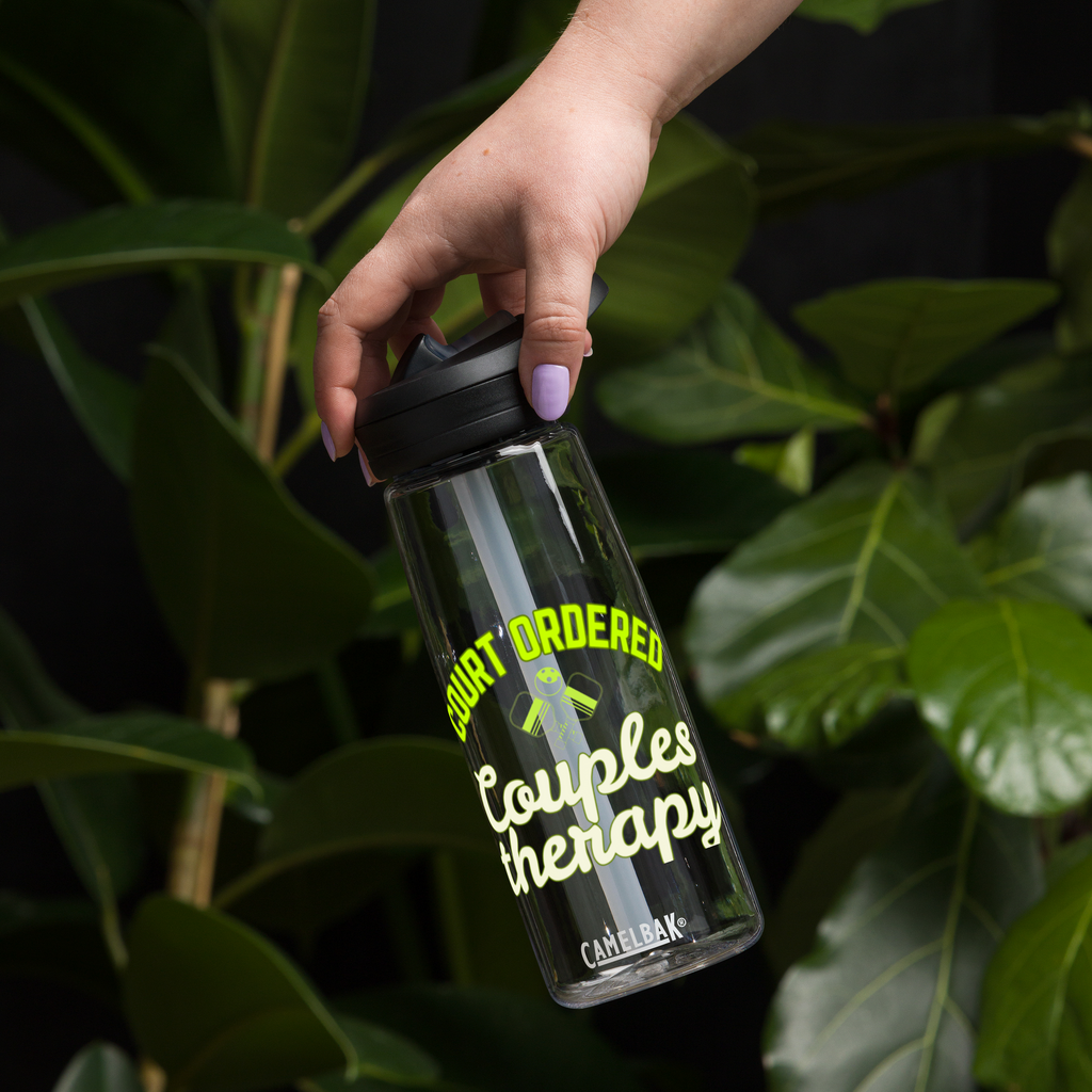 Court Ordered Couples Therapy Pickleball Water Bottle – 25oz