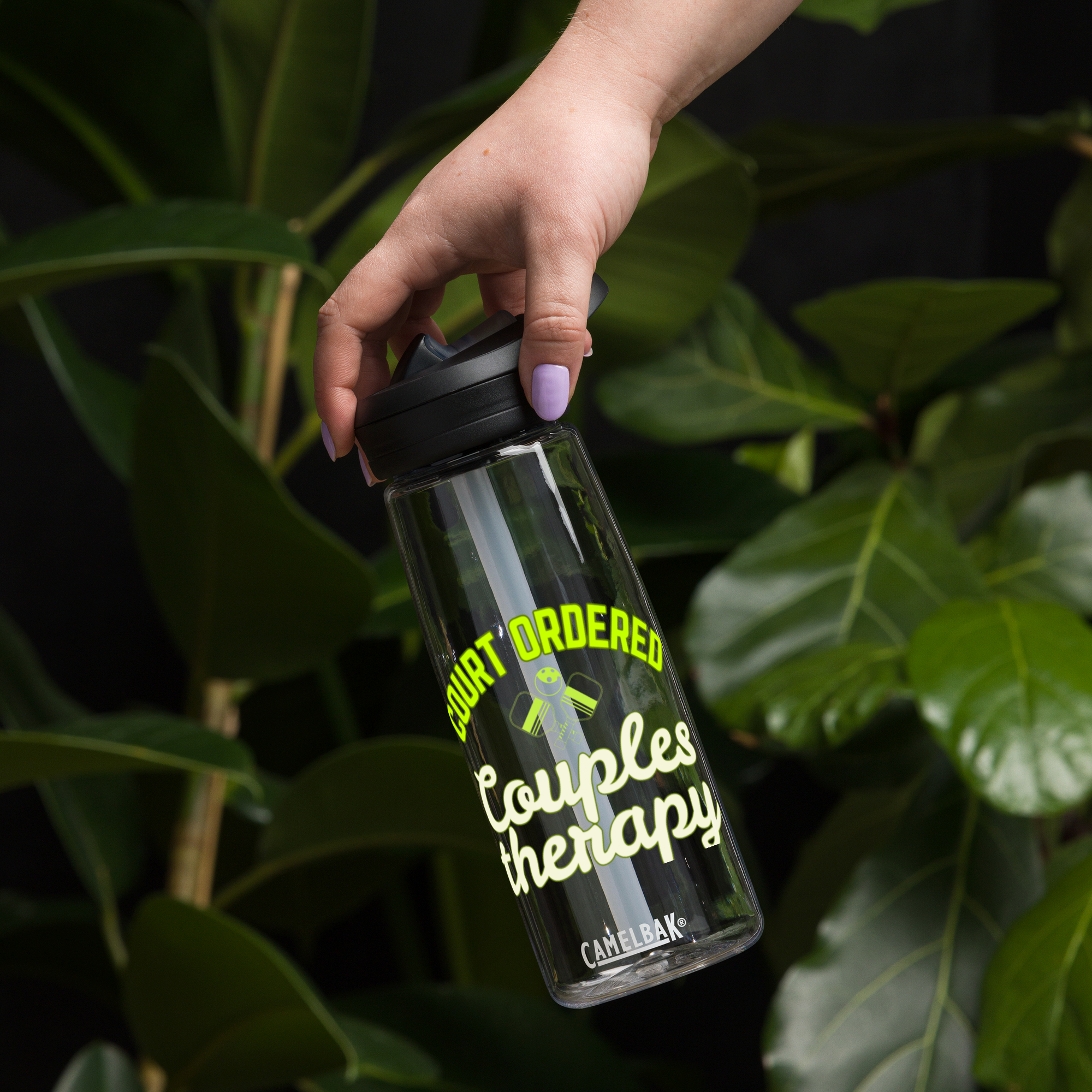 Court Ordered Couples Therapy Pickleball Water Bottle – 25oz