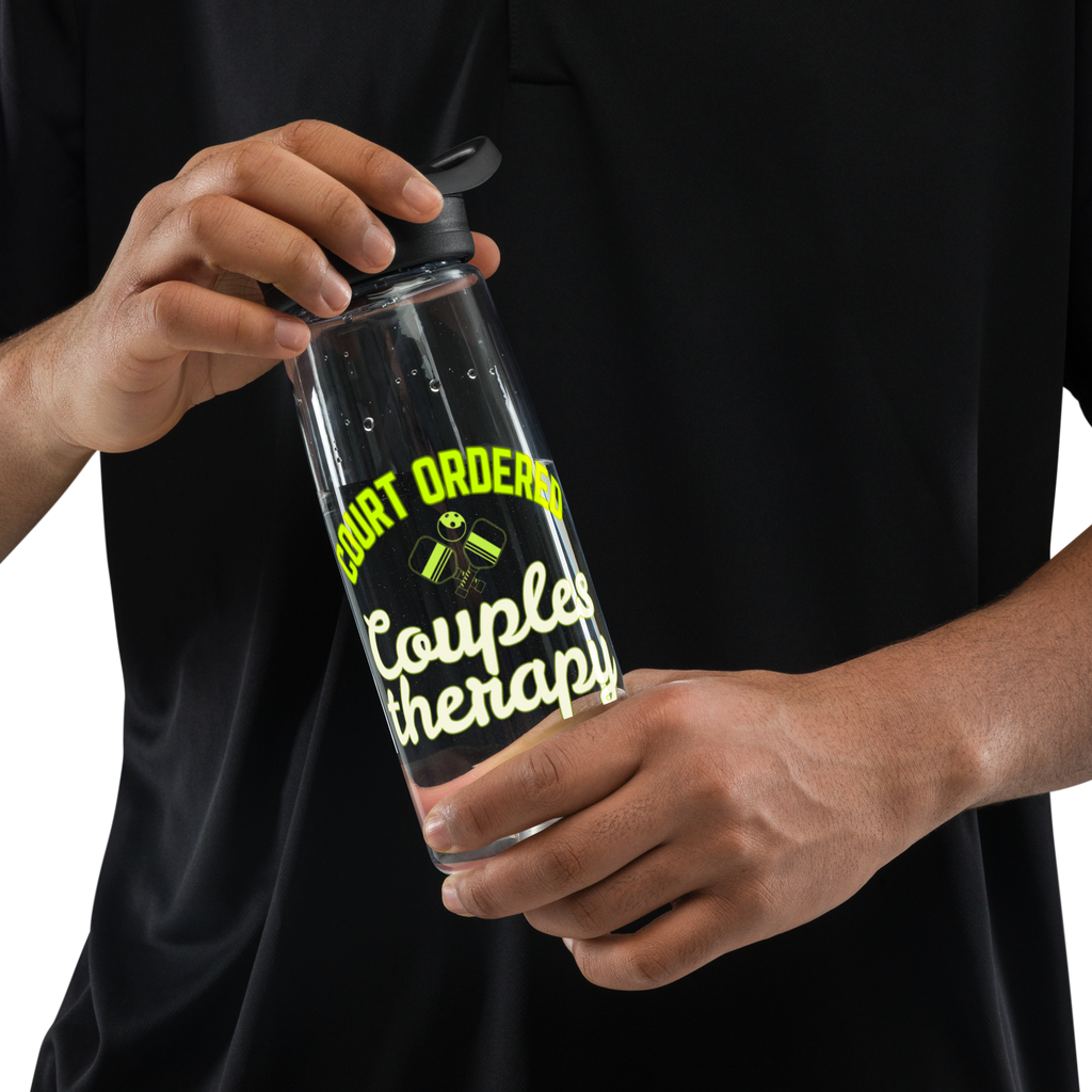 Court Ordered Couples Therapy Pickleball Water Bottle – 25oz