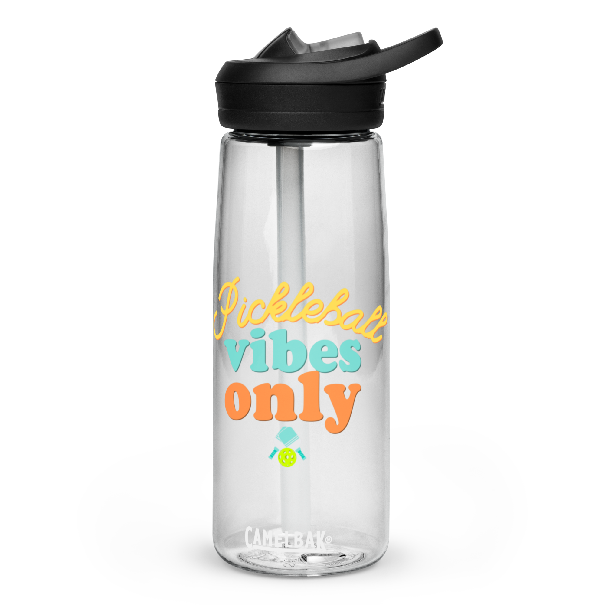 Pickleball Vibes Only Water Bottle – Fun Gift for Pickleball Fans