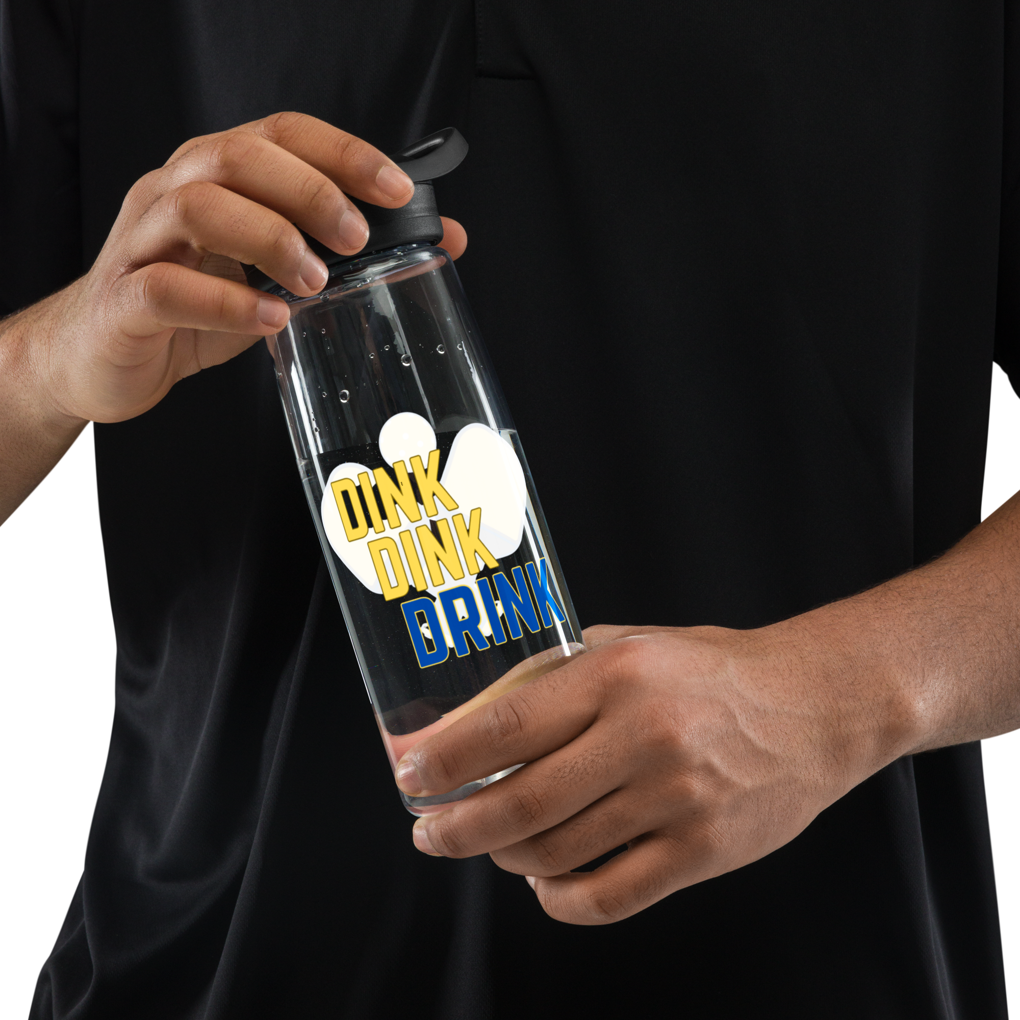 Dink Dink Drink Water Bottle – Fun Pickleball Hydration Bottle