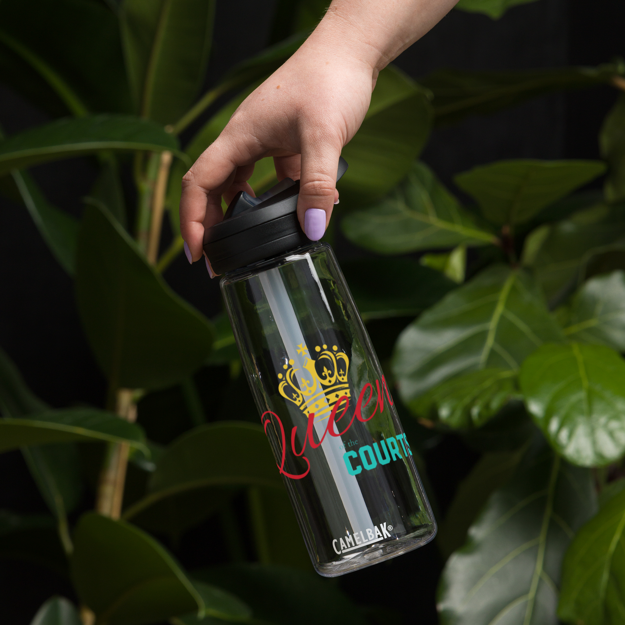 Queen of the Courts Pickleball Water Bottle – Stylish Gift for Her