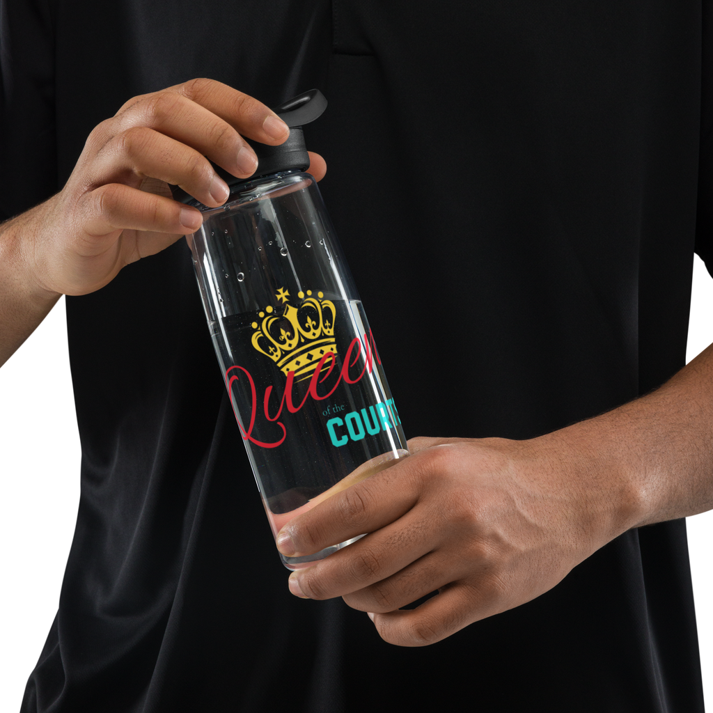 Queen of the Courts Pickleball Water Bottle – Stylish Gift for Her