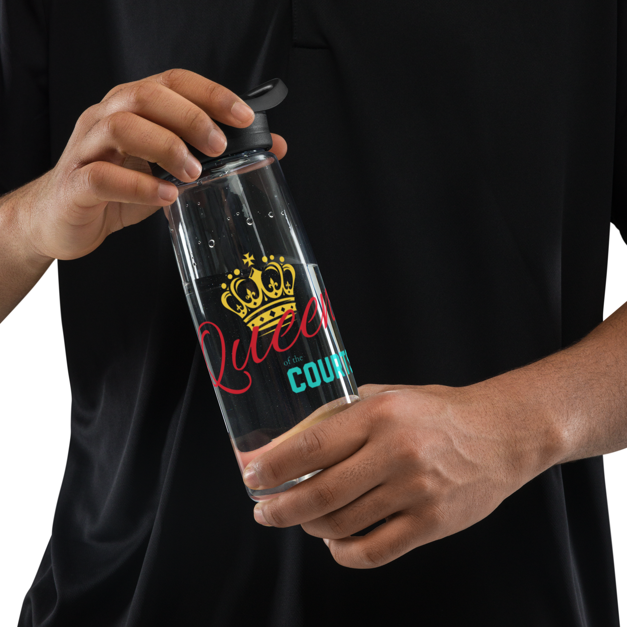 Queen of the Courts Pickleball Water Bottle – Stylish Gift for Her