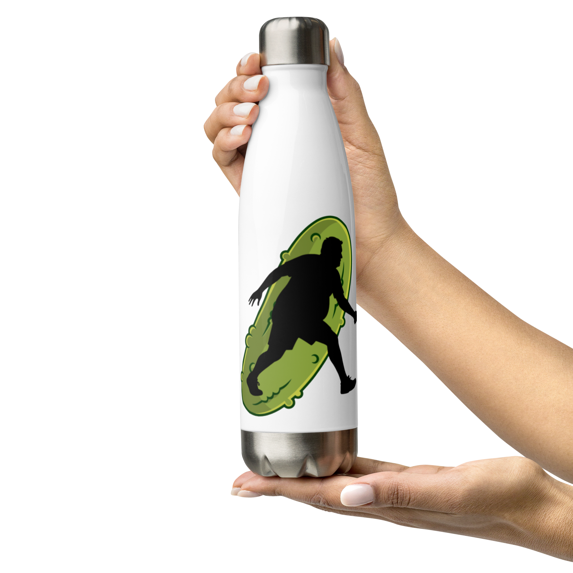 Dad Bod Pickleball Bottle – Funny Silhouette Stainless Steel Flask