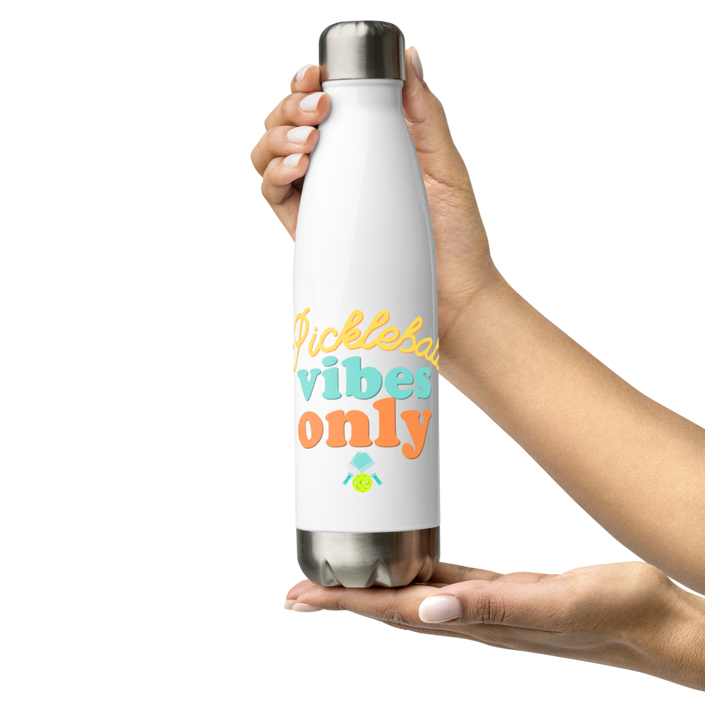 Pickleball Vibes Only Bottle – Stainless Steel 17oz Water Flask