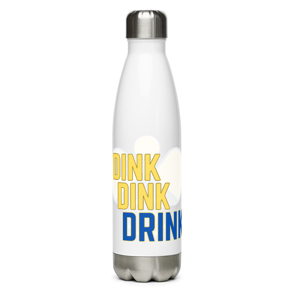 Dink Dink Drink Pickleball Bottle – Fun Stainless Steel Flask 17oz