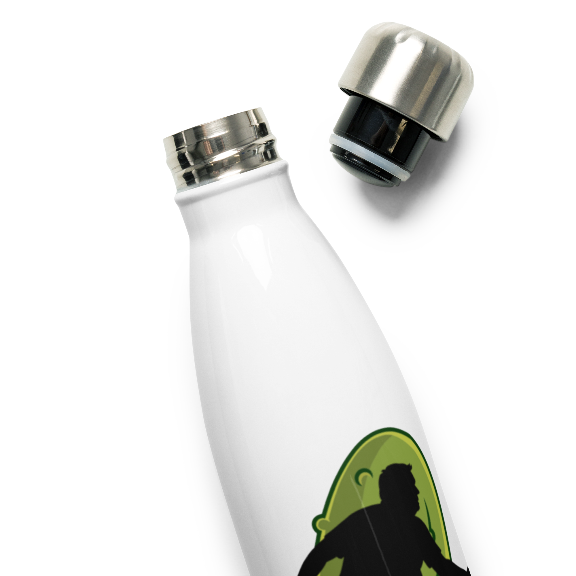 Dad Bod Pickleball Bottle – Funny Silhouette Stainless Steel Flask