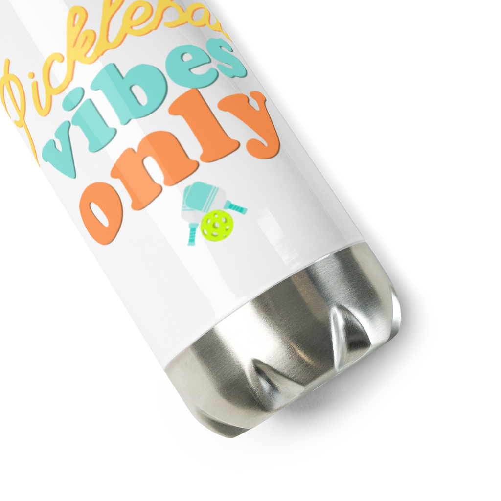 Pickleball Vibes Only Bottle – Stainless Steel 17oz Water Flask