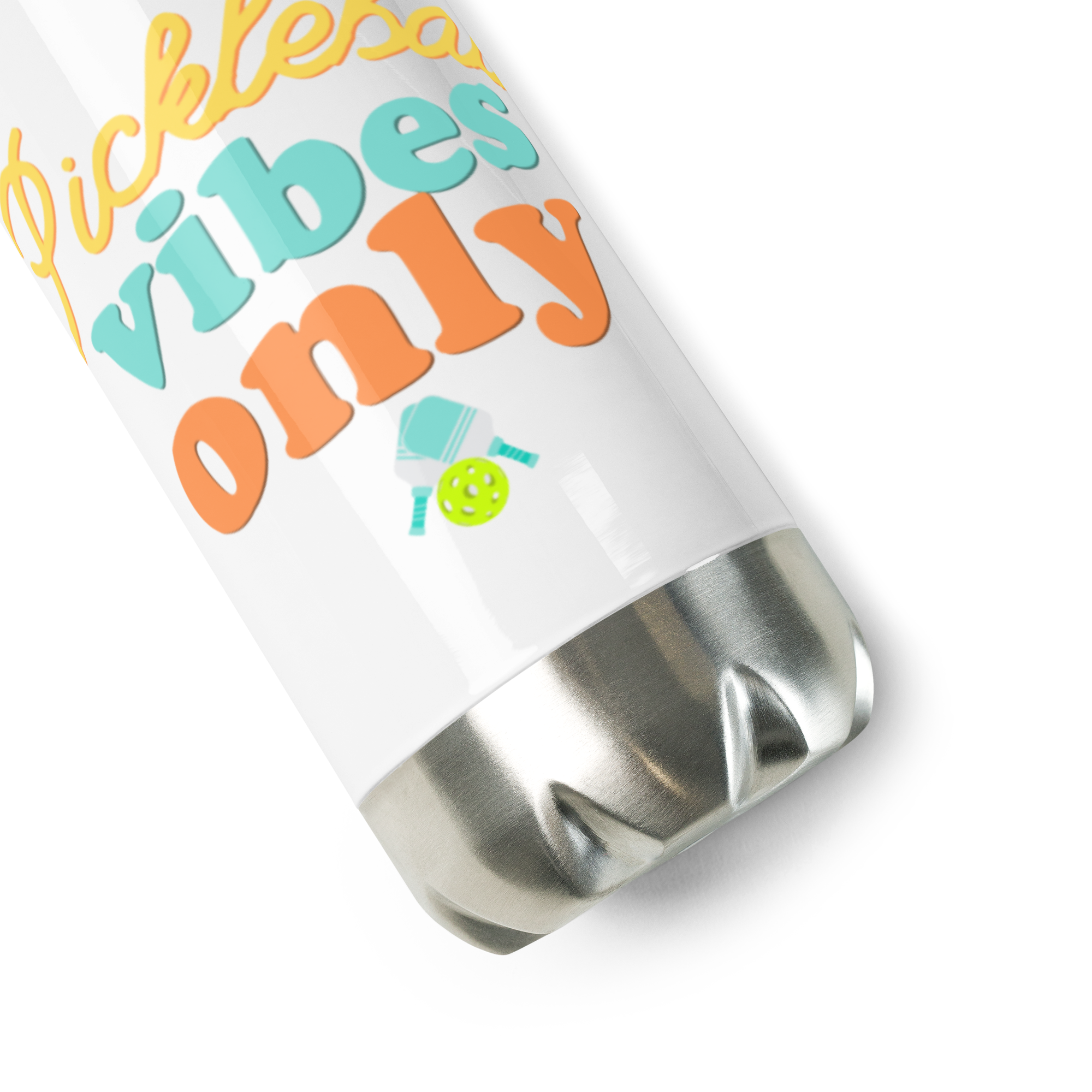 Pickleball Vibes Only Bottle – Stainless Steel 17oz Water Flask