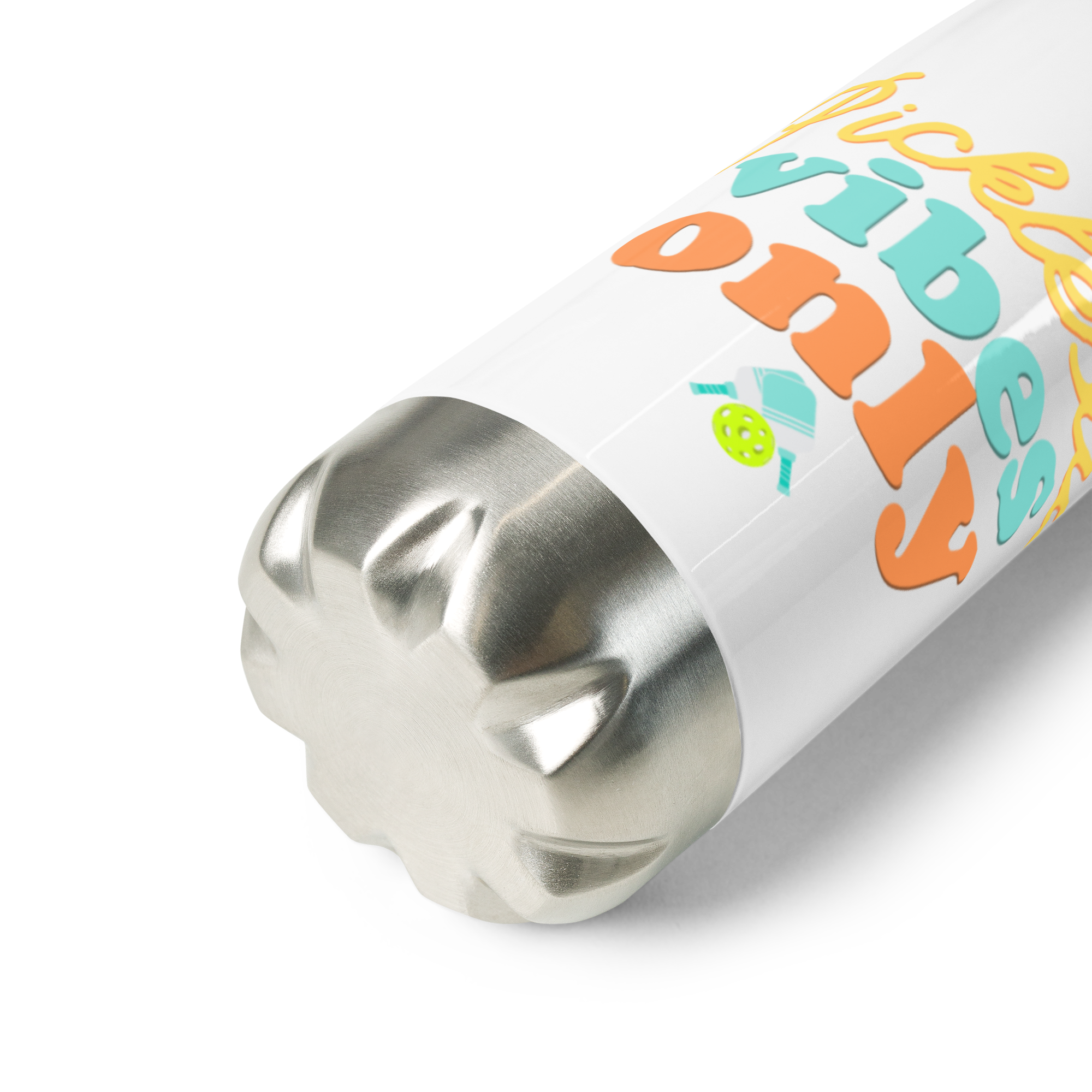 Pickleball Vibes Only Bottle – Stainless Steel 17oz Water Flask